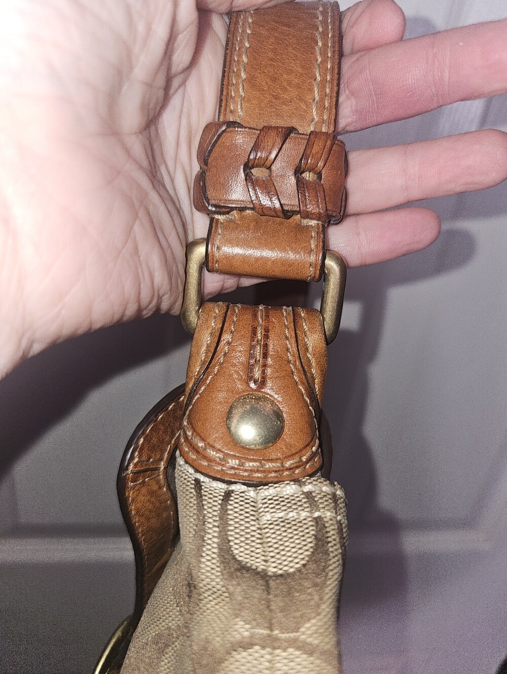Y2K Vintage Coach Bleecker SoHo Signature Flap Shoulder Bag Purse Style 11441 - Picture 13 of 16